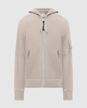 C.P. Company Сіра спортивна куртка з патчем логотипа MSS716A005086W