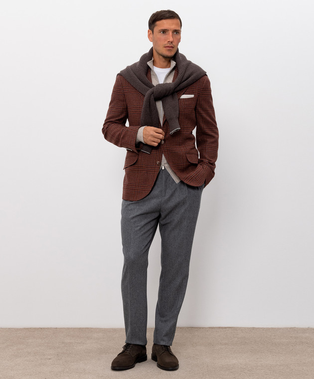 Brunello Cucinelli Бежевый кардиган из кашемира MQS00106 изображение 2
