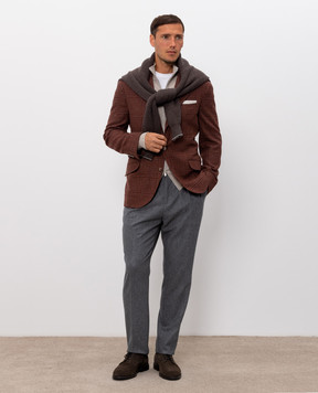 Brunello Cucinelli Бежевый кардиган из кашемира MQS00106