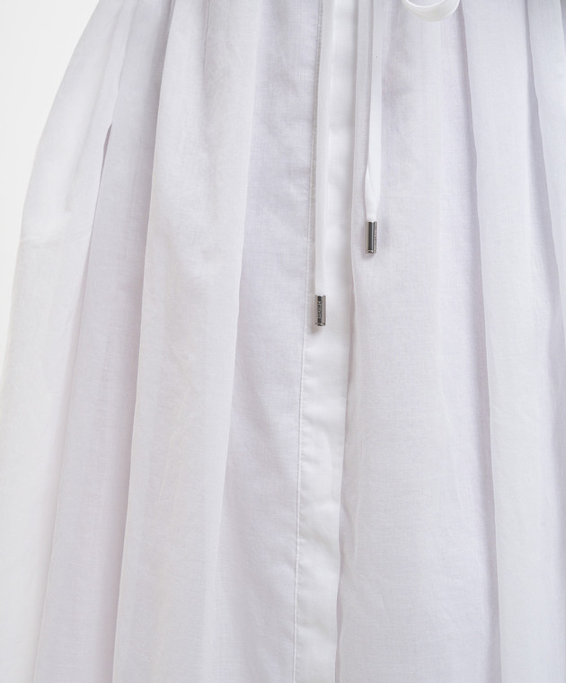 Peserico Біла сукня-сорочка міді S02399L10A00481 зображення 5