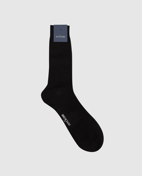 Bresciani Черные носки с узором MC014LI0618XX