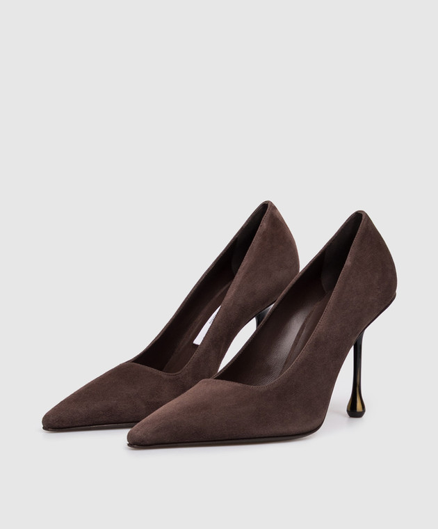 Jimmy Choo Коричневые замшевые туфли Ixia IXIA95JRS изображение 2