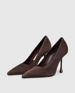 Jimmy Choo Коричневі замшеві туфлі Ixia IXIA95JRS