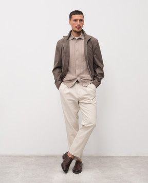 Brunello Cucinelli Бежевая рубашка M29204006