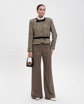 Valentino Коричневые брюки из шерсти 7B0RB6S09US