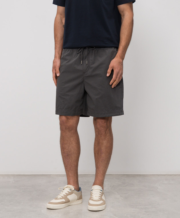 Woolrich Сірі шорти з нашивкою логотипа CFWOSH2000MRUT4132 зображення 3