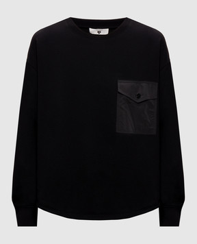 Twinset Чорний світшот з кишенею 262LI2LBB