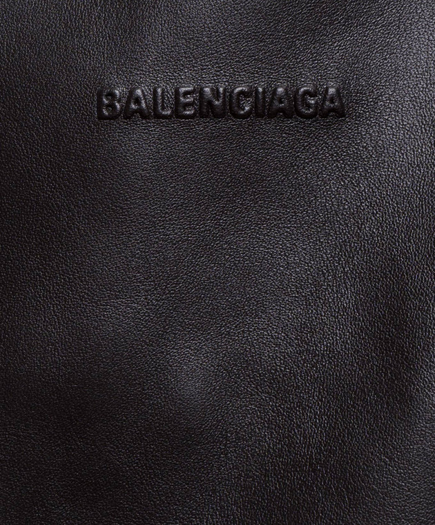 Balenciaga Коричневый кожаный жилет A002FVTUS30 изображение 5
