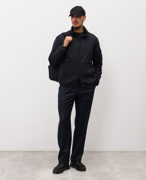 Moncler Синя пухова куртка Breezes L10911A00014597YD