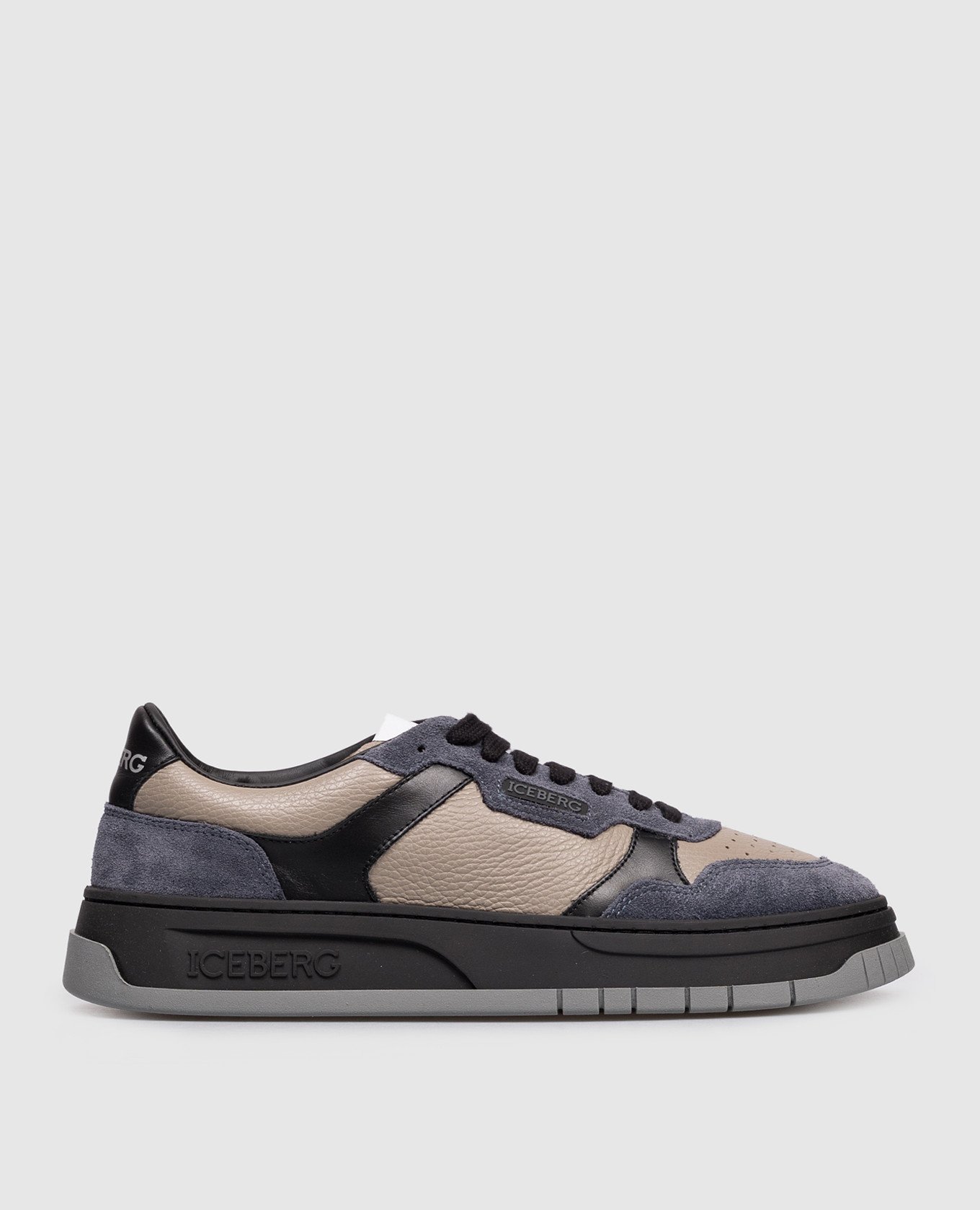Leather sneakers Clock Iceberg