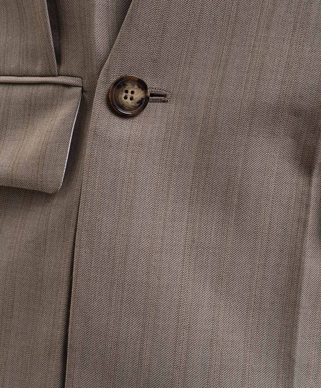 Victoria Beckham Коричневий жакет з вовни 1226WJK007214A зображення 4