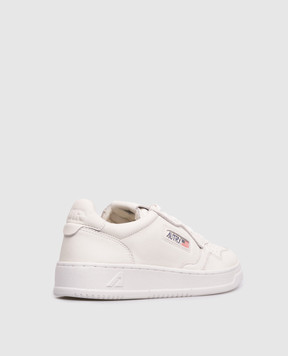 AUTRY Білі шкіряні кросівки Medalist A1UNAULWSG10