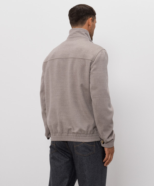 Brunello Cucinelli Сіра куртка з вовни MV4676379 зображення 4