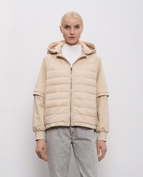 MooRER Бежевая куртка ERSILIA со съемными рукавами ERSILIAJS3