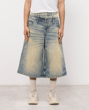 Misbhv Синие джинсовые шорты Dirt Baggy 260U309