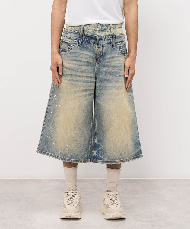 Misbhv Синие джинсовые шорты Dirt Baggy 260U309 изображение 3