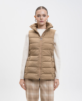 Woolrich Коричневый пуховый жилет Shirley CFWWVE2001FRUT5007