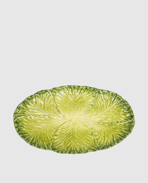 Au Bain Marie Зеленое керамическое овальное блюдо Cabbage ABMBAACHPL1