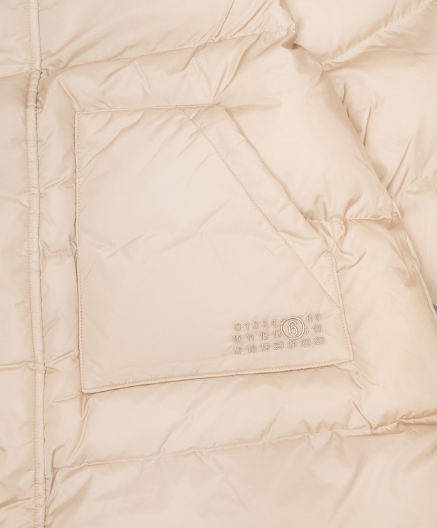 Maison Margiela MM6 Детская бежевая куртка M61091MM08B изображение 3