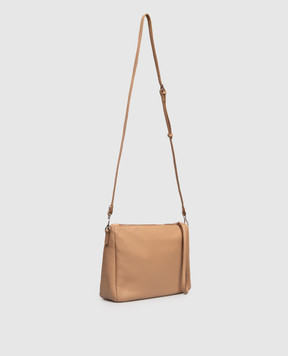 Gianni Chiarini Бежевая кожаная сумка Nora BS10225GRN