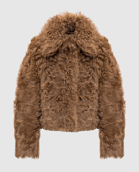 Babe Pay Pls Коричнева укорочена дублянка 2505VEGA