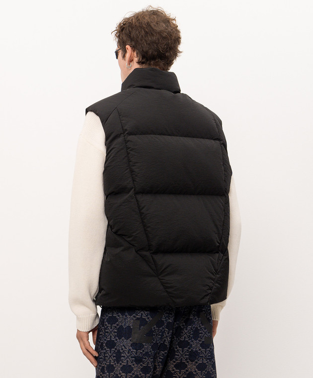 Off-White Черный жилет с вышивкой логотипа 44MEX00IF26F001 изображение 4