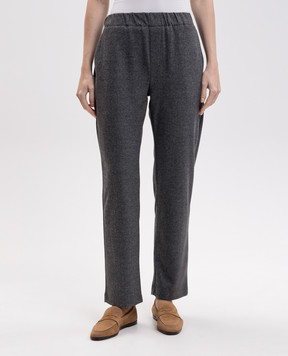 Max Mara Weekend Серые брюки CORDOBA в узор WKDCORDOBA