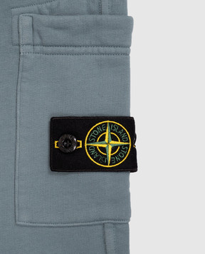 Stone Island Детские синие джоггеры с патчем логотипа L2S166200002S0A2028