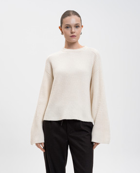 Loulou de Saison Білий светр з кашеміру AXEL