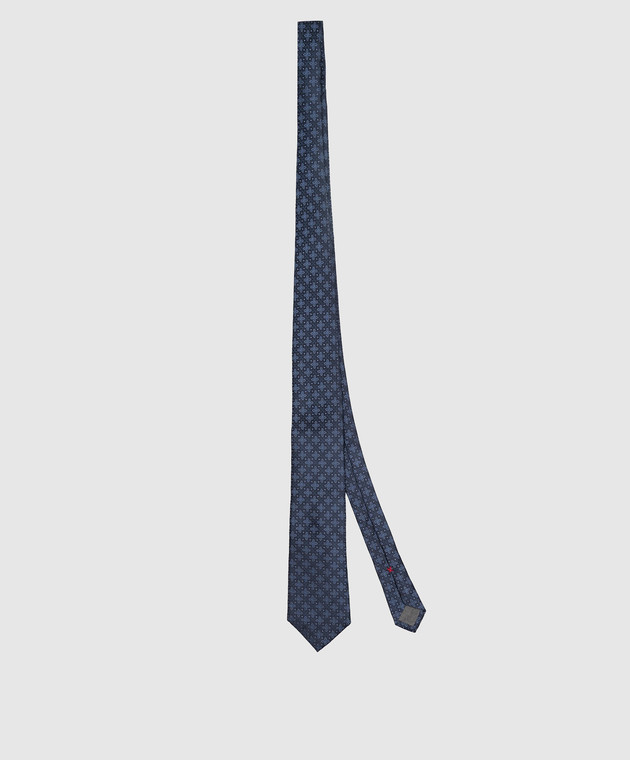Brunello Cucinelli Синий галстук из шелка MM8660018 изображение 3