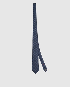 Brunello Cucinelli Синя краватка із шовку MM8660018