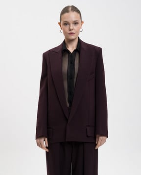 Victoria Beckham Фіолетовий жакет з вовною 1425WJK006922D