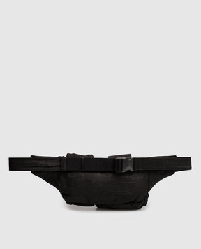 Y`S Yamamoto Чорна шкіряна поясна сумка YQA02712