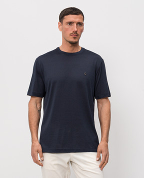 Castangia dal 1850 Синя футболка з шовком PDA12S26