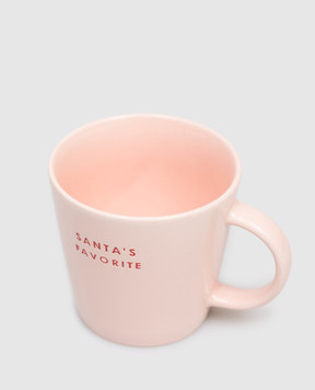 Vondels Рожева керамічна чашка Santa's Favorite для чаю 9241000091013