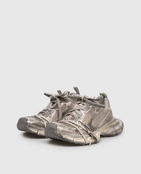 Balenciaga Серые кроссовки 3xl с логотипом 734731W3XL4