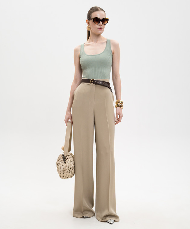 Max Mara Зеленая майка GHIRO MXMGHIRO изображение 2