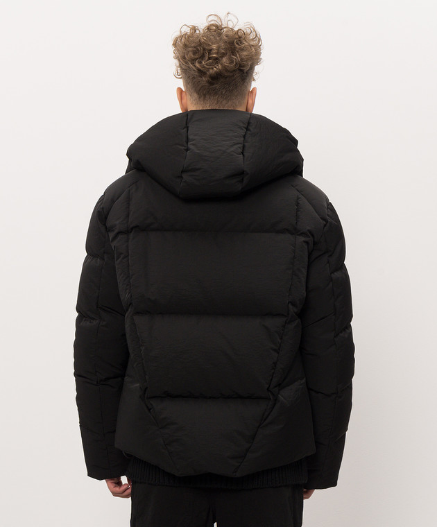 Off-White Чорна куртка з вишивкою логотипа 44MED06CF26F001 зображення 4
