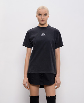 Balenciaga Чорна сукня міні Loop Sports Icon 858621TTVU2