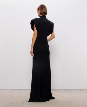 Thierry Mugler Чорна сукня з акцентними плечима 26F1RO18731038