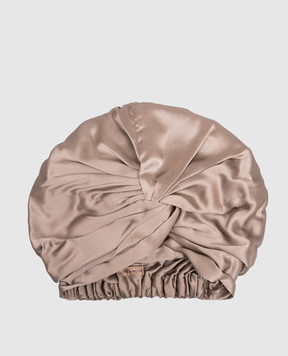 Dore & Rose Бежевая шапочка для сна из шелка PREMIUMSILKBONNET