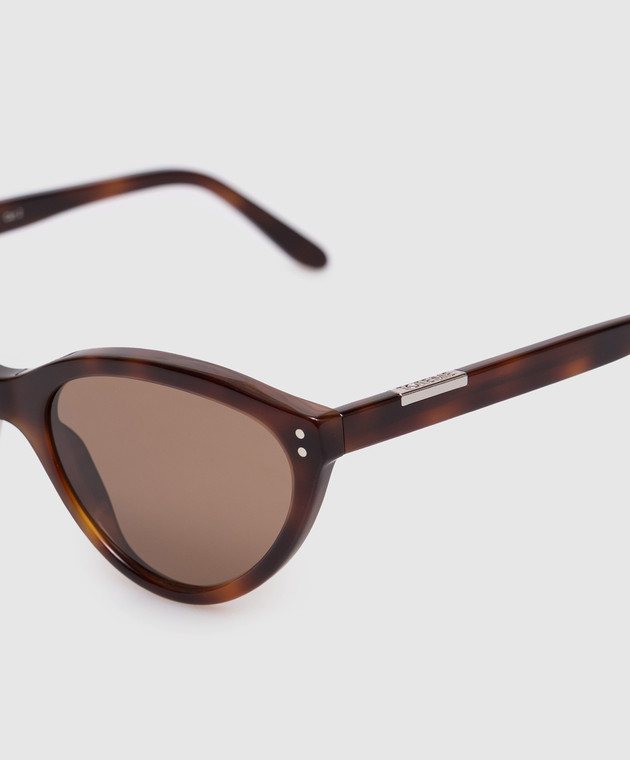 Toteme Коричневые солнцезащитные очки Cateye 263WAE0010EC0001 изображение 4