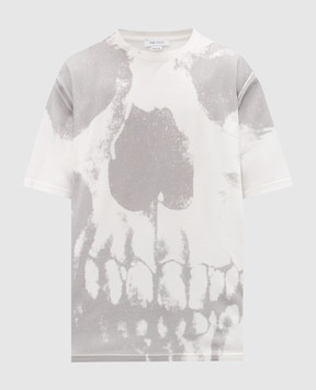 Alexander McQueen Белая футболка в принт 848931QTAEB