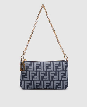 Fendi Синя сумка Baguette у візерунок 8BS073AYB7