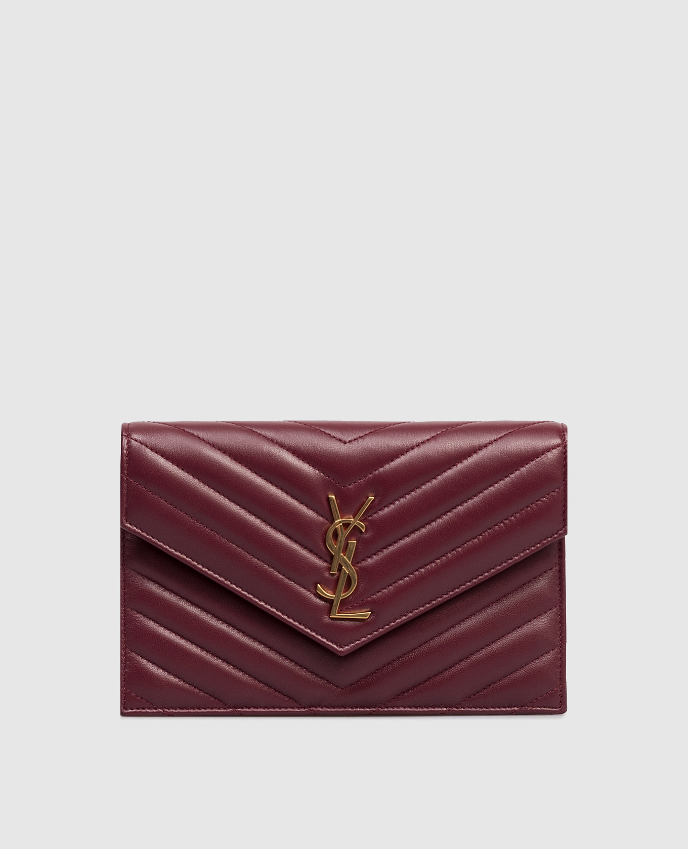 

Бордовый кожаный клатч Cassandre, Клатчи