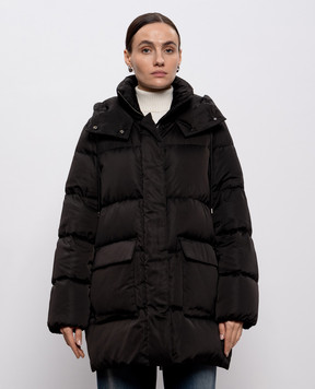 Peserico Черный пуховик S24097Z06104