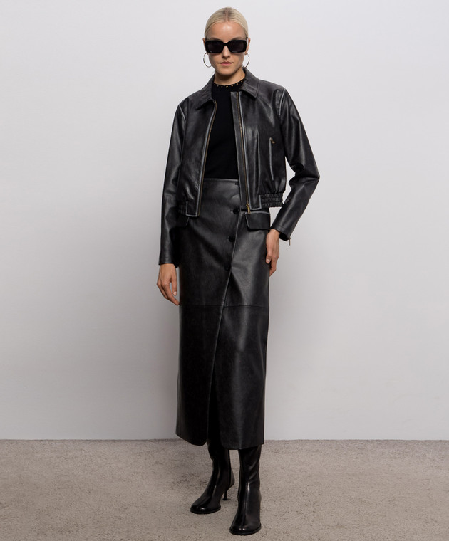 Twinset Чорний топ з пластиною логотипа 262TP3097 зображення 2