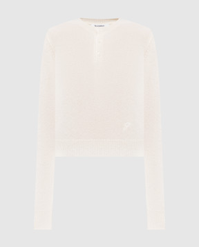 Sporty & Rich Джемпер цвета айвори из кашемира и шерсти WS11185327WH06