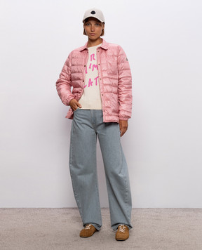 Moncler Рожева пухова куртка Fouine L20931A00023597YG