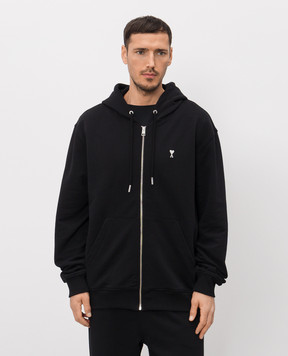 Ami Paris Черная спортивная куртка Ami de Coeur HSW765730
